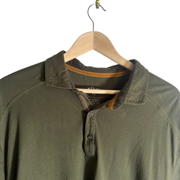 Kuhl Men's Wildfibre Polo Shirt 100% Organic Cotton Short Sleeve Green Size XXL - Picture 5 of 5